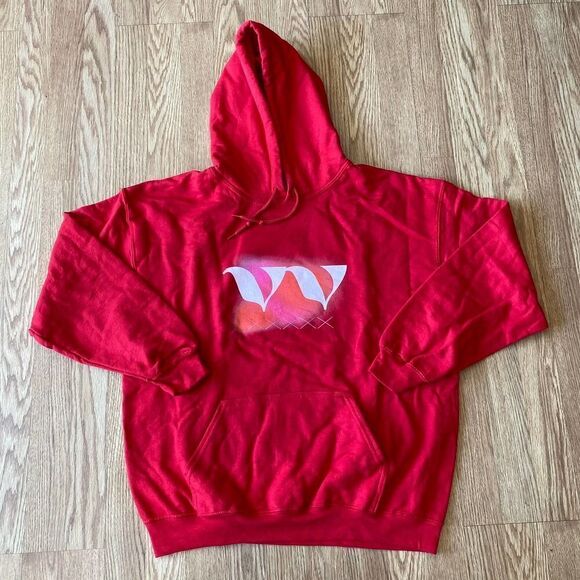 Low Earth Hoodie Red Large - Picture 1 of 5